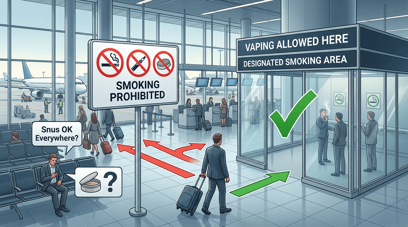 smoking roles at the airport